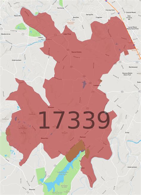 Zip Code 17339 - AtlasBig.com