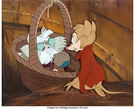 The Secret of NIMH Mrs. Brisby and Mr. Ages Production Cel Setup | Lot