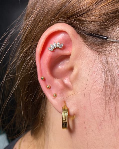 fresh flat  mid helix flatpiercings
