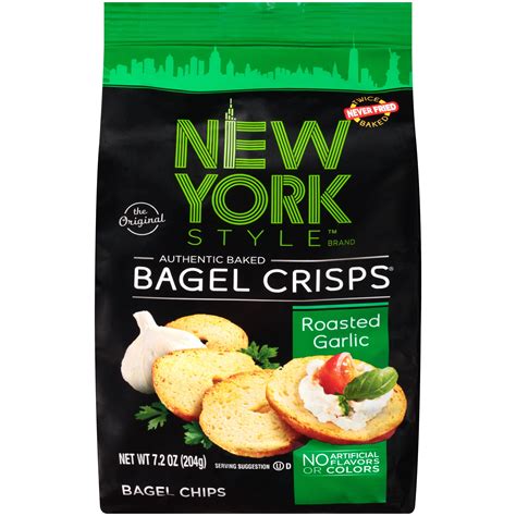 New York Style™ Bagel Crisps® Roasted Garlic Bagel Chips 7.2 oz. Stand ...