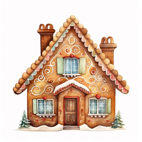 Premium AI Image | there is a ginger house with a ginger roof and a