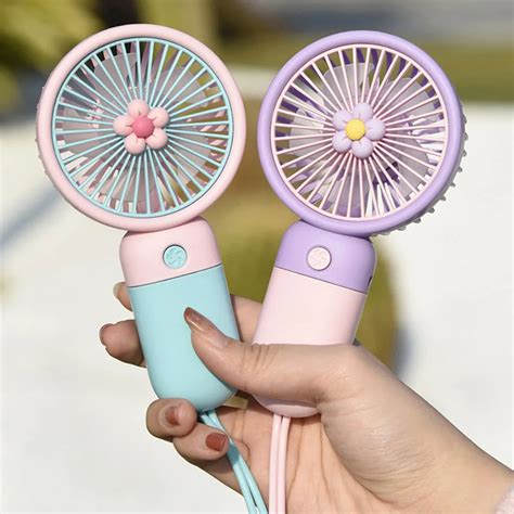 handheld mini fans usb rechargeable small electric fan student pocket