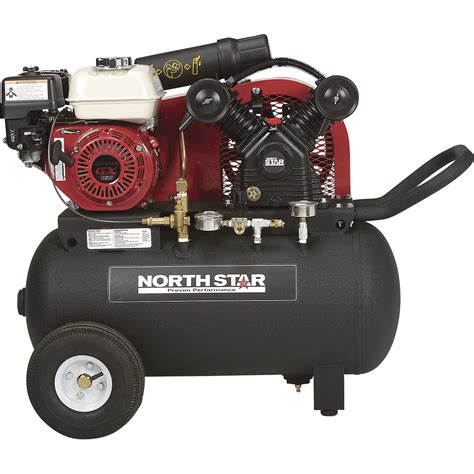 NorthStar 20-Gallon Gas-Powered Portable Air Compressor - Honda 163cc