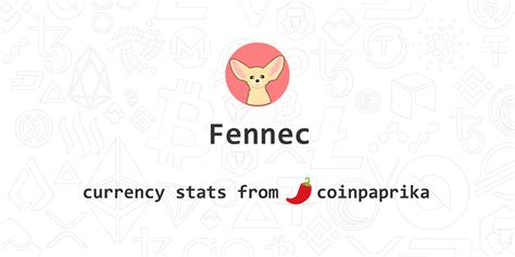 fennec fen price  chart index market cap coinpaprika