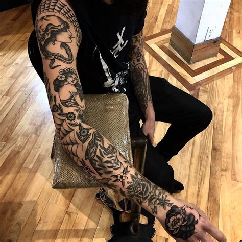 Share 77+ traditional patchwork tattoo sleeve - in.cdgdbentre