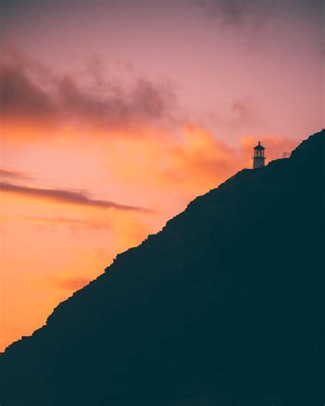 Silhouette Photography of Mountain during Sunset · Free Stock Photo