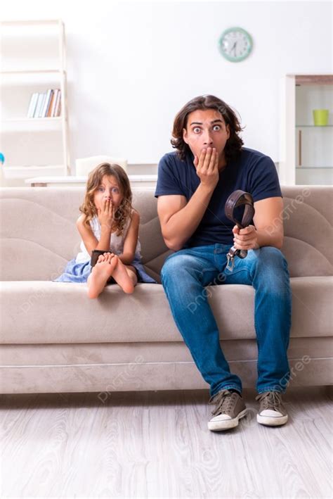 The Angry Father Punishing His Daughter Angry Father Punishing His