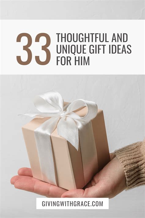 33 Thoughtful and Unique Gift Ideas for Him - Giving With Grace