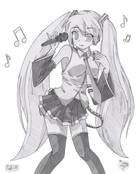 Miku Hatsune Singing by Hank88 on DeviantArt