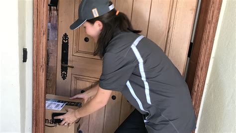 Amazon Key lets the delivery driver leave packages inside the front door