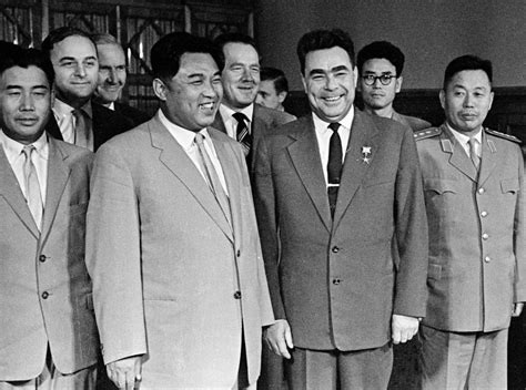 Leonid Brezhnev and Kim Il-sung in Moscow, 1961. : r/MarxistCulture