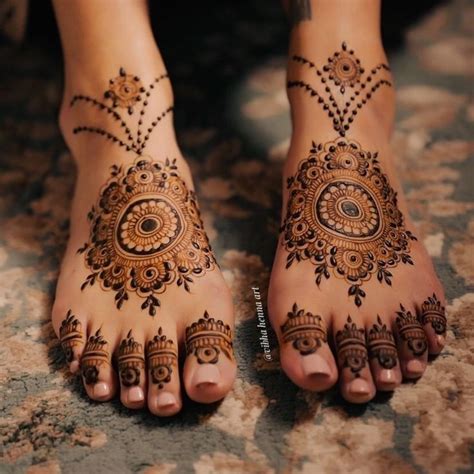 gol tikki mehndi designs  feet feet mandala designs mehndi