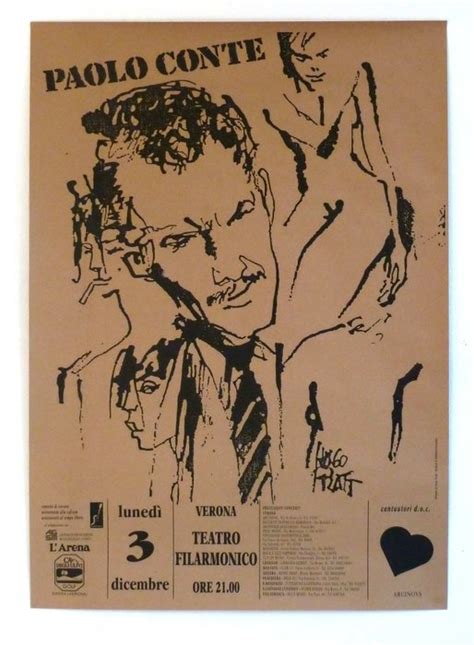 Pratt, Hugo - Poster for the Paolo Conte gig - Catawiki