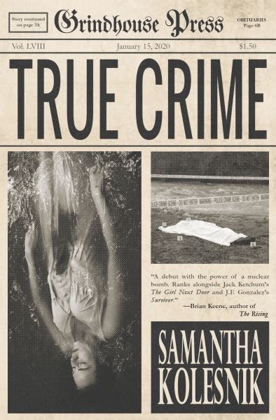 TRUE CRIME Front cover – Grindhouse Press