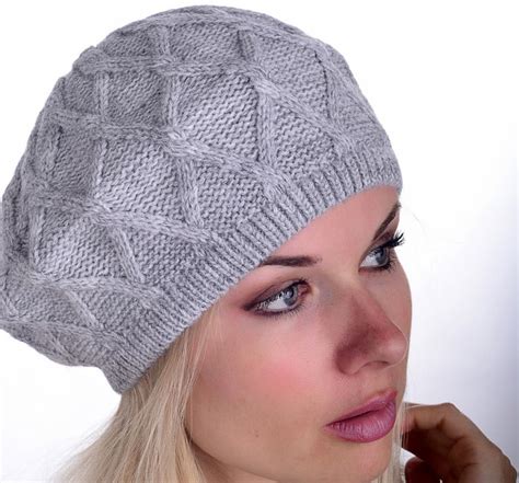 Slouchy Hat Pattern, Crochet Wedding Dresses, Knitted Beret, Easy ...