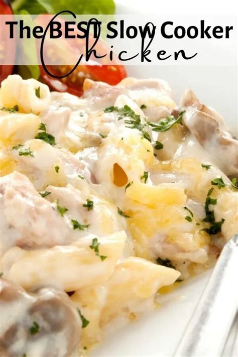 Easy Crockpot Chicken Recipe With Cream Of Mushroom Soup - Serendipity