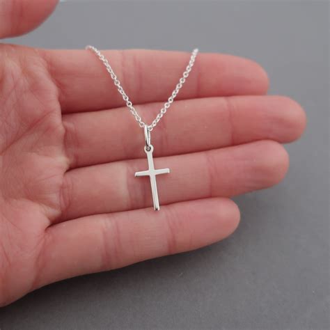 sterling silver necklace with cross for women 8