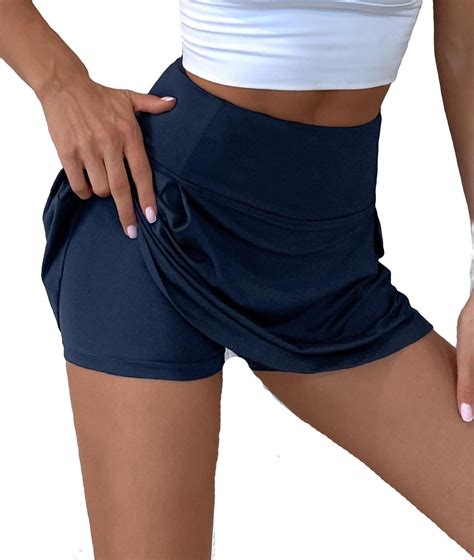 Womens Activewear Sports Skirts & Skorts Skort Solid Skirts & Skorts ...