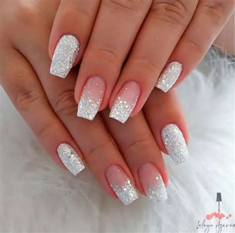 Ideias De Unhas Com Glitter