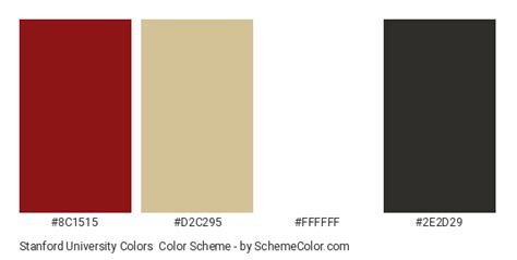 Stanford University Colors Color Scheme » Black » SchemeColor.com