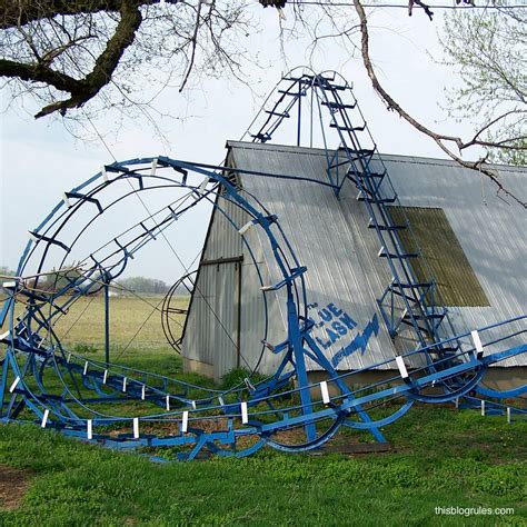 Blue Flash Backyard Roller Coaster in Bruceville, IN (With Photos)