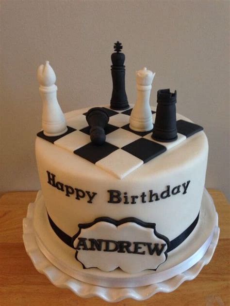 Chess Board Cake | Chess cake, Fondant cakes birthday, Birthday cake kids
