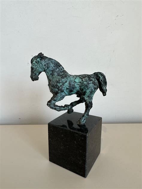 Helle Rask Crawford - Da Vinci's Horse Galloping by Helle Crawford