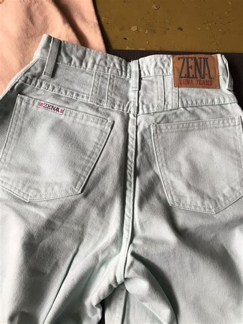 2 pr Vintage Zena Jeans 90s 25” Waisted Rockies baggy hip hop mom