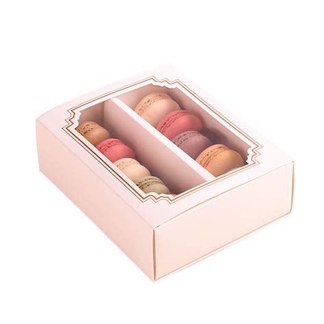 Wholesale Printed Macaron Box With Clear Window - Custom Boxes and ...