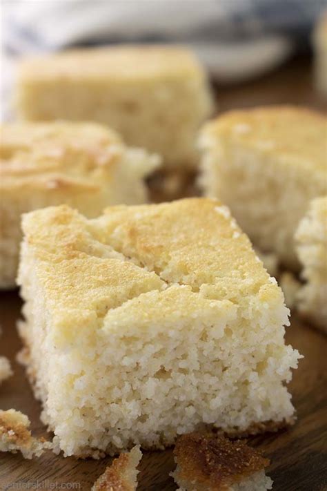 Skillet White Cornbread - seniorskillet.com