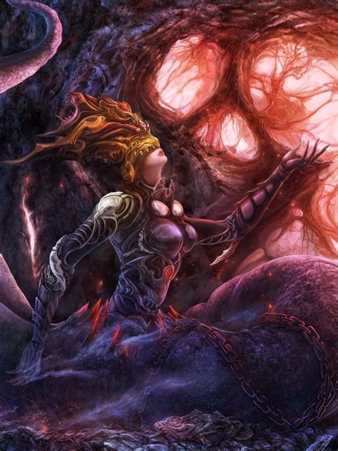 1650x2200 girl, monster, tentacles 1650x2200 Resolution Wallpaper, HD