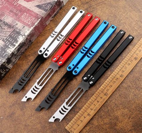 Портативный Складной Бабочка Нож CSGO Balisong Trainer Trainer Из ...