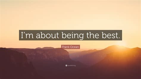 Being The Best