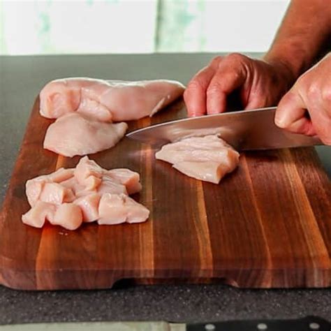 How to Cut a Chicken Breast | Cubes & Strips