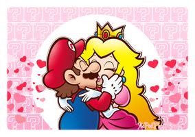 Mario Carrying Peach by Nintega-Dario on DeviantArt