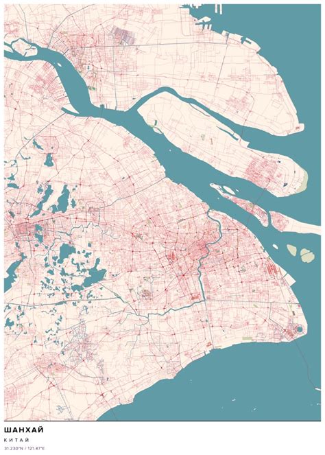 Карта Шанхая — Mapny