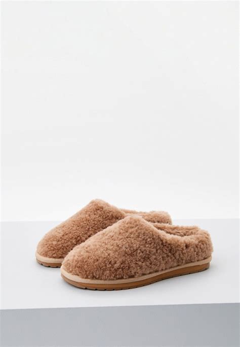 Тапочки EMU Australia Joy Teddy, цвет: коричневый, RTLADA501402 ...