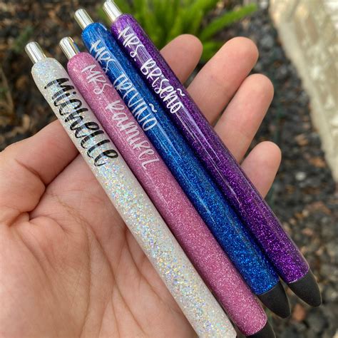glitter pens epoxy  ink joy gel pens etsy