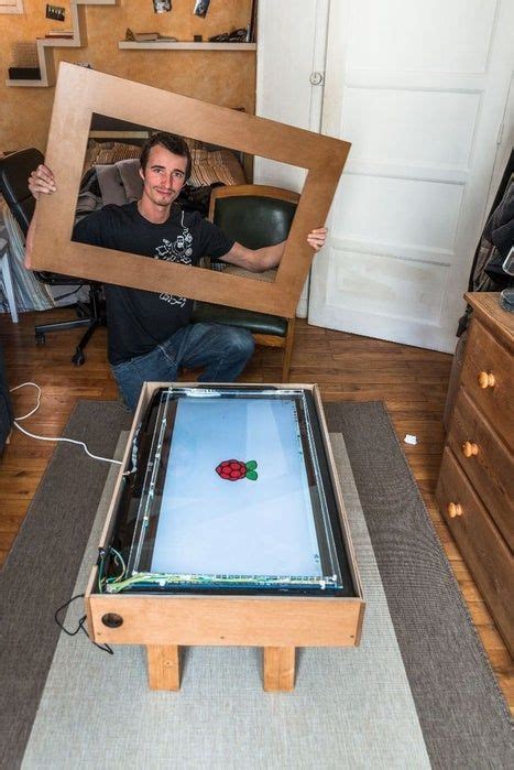 Touch screen coffee table diy with 32 tv and low cost ccd sensor – Artofit