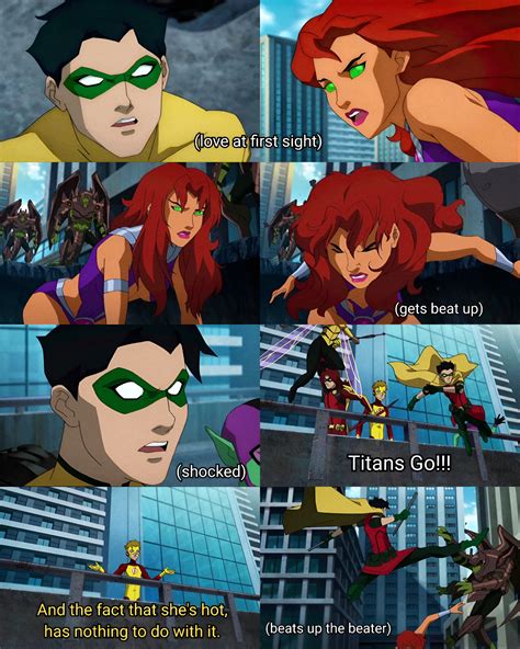 Robin-Nightwing and Starfire moments in the DCAMU. : r/teentitans