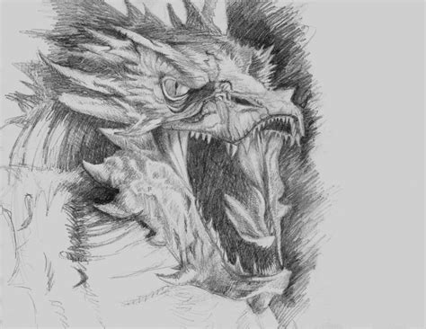 Smaug sketch by zaraknazh on DeviantArt