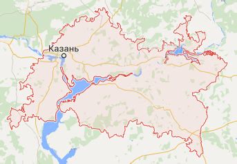 Казань - карта города.