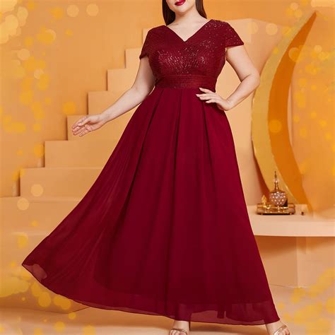 SMihono Wedding Guests Dresses for Women Plus Size Wedding Dress Boho
