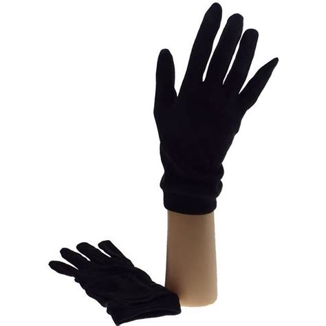 sous gant  soie naturelle adulte taille  noir noir