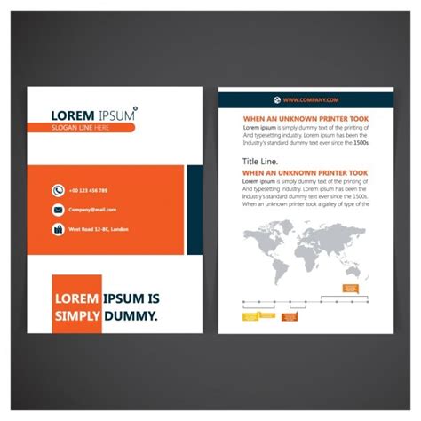 Business folder template | Free Vector