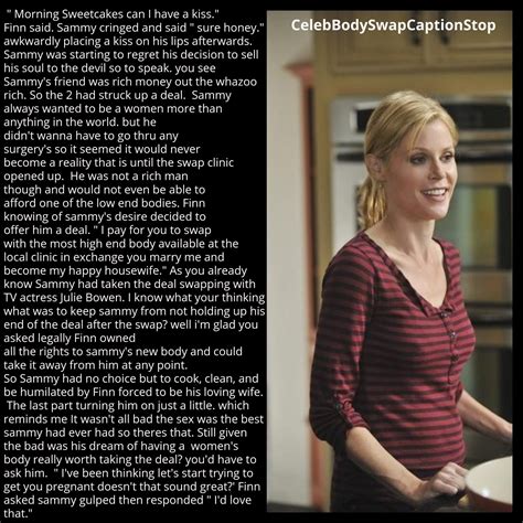 Celeb Body swap Caption Stop: Deal Of A Wifetime