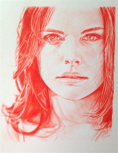 Ballpoint pen drawing of Jaimie Alexander by chaseroflight on deviantART Ballpoint Pen Drawing ...