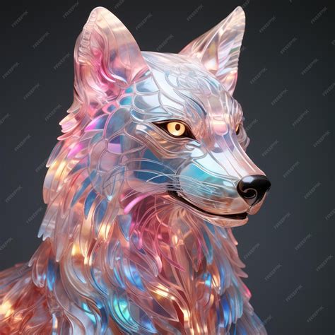 Premium AI Image | Holographic ANIMAL