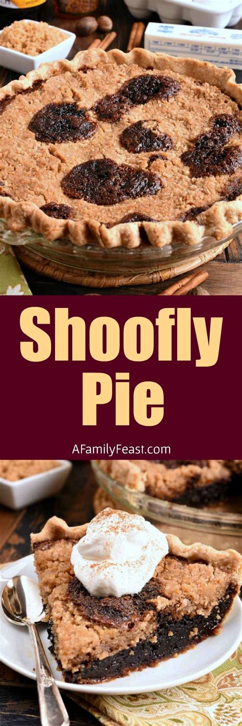 Shoo Fly Pie is a vintage molasses and crumb pie that is absolutely ...