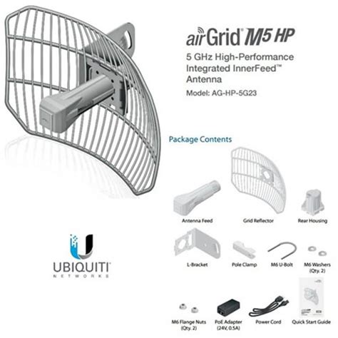 UBIQUITI AirGrid M5 AG-HP-5G23 - CPE access point outdoor POE 5GHz...